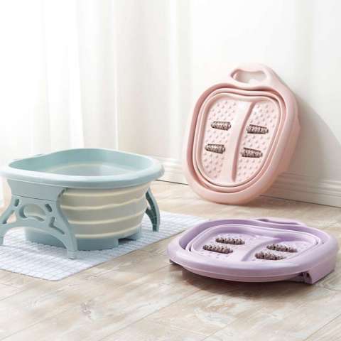 Durable Leak Proof Foldable Plastic Basin foot bath bucket